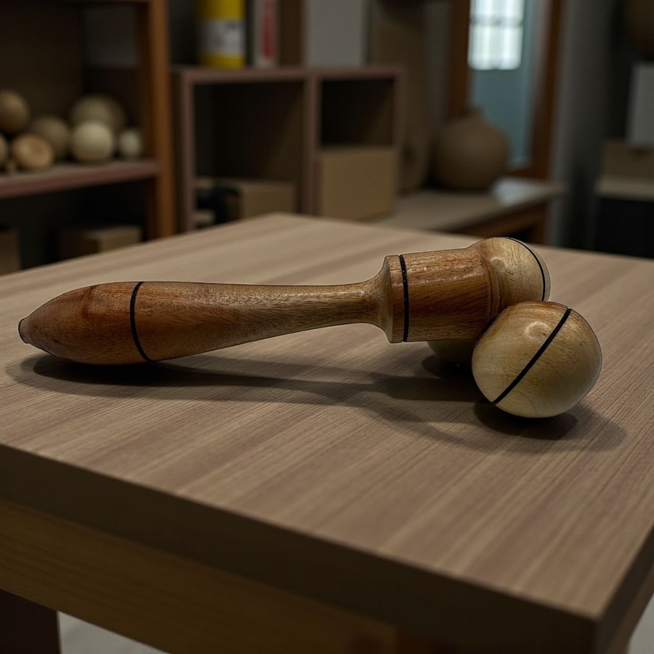 Roller massage || Wooden Facial Roller massage tool - Image 4