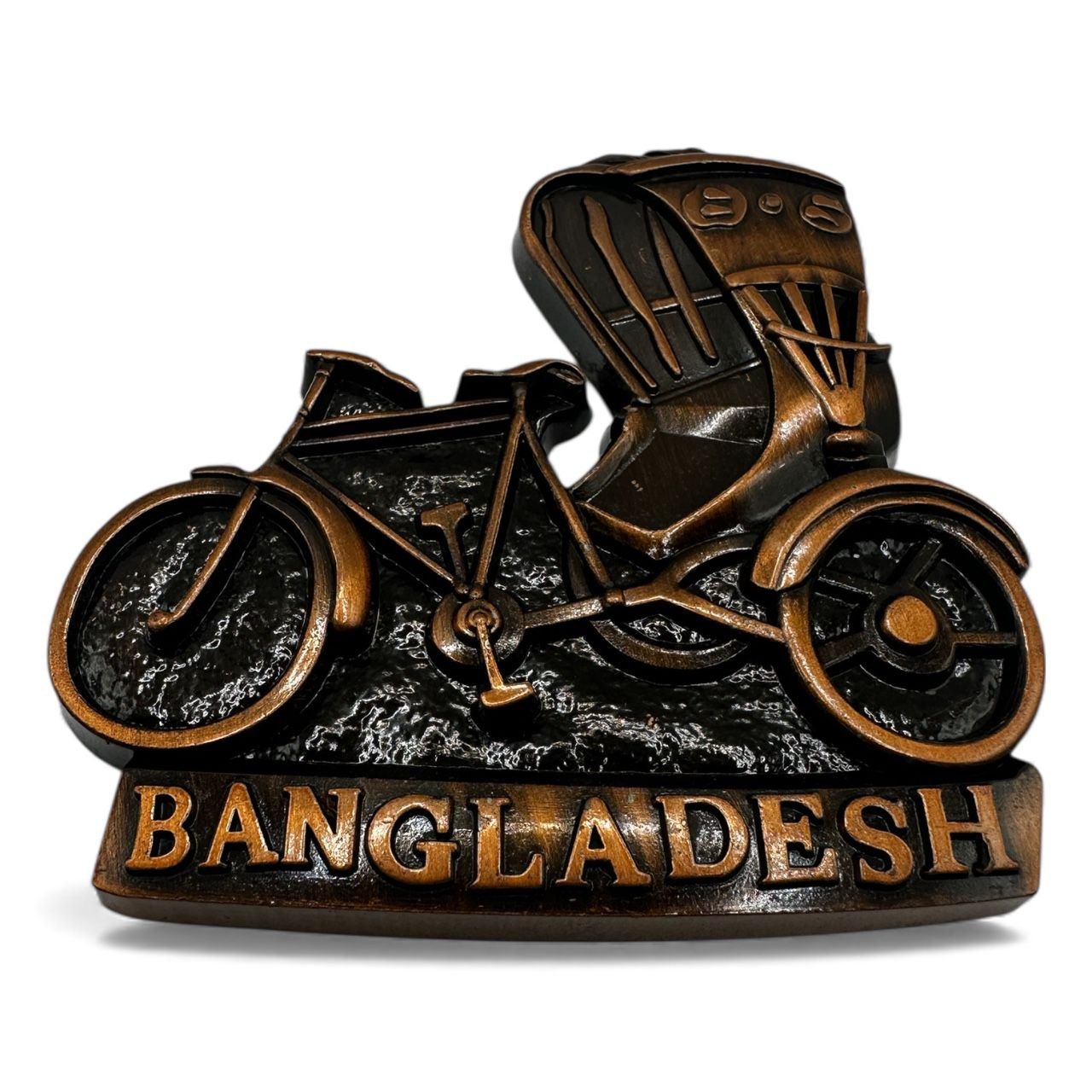Bangladesh Rikshaw Magnet for Car Fridge Locker 3x2 inch - Image 2