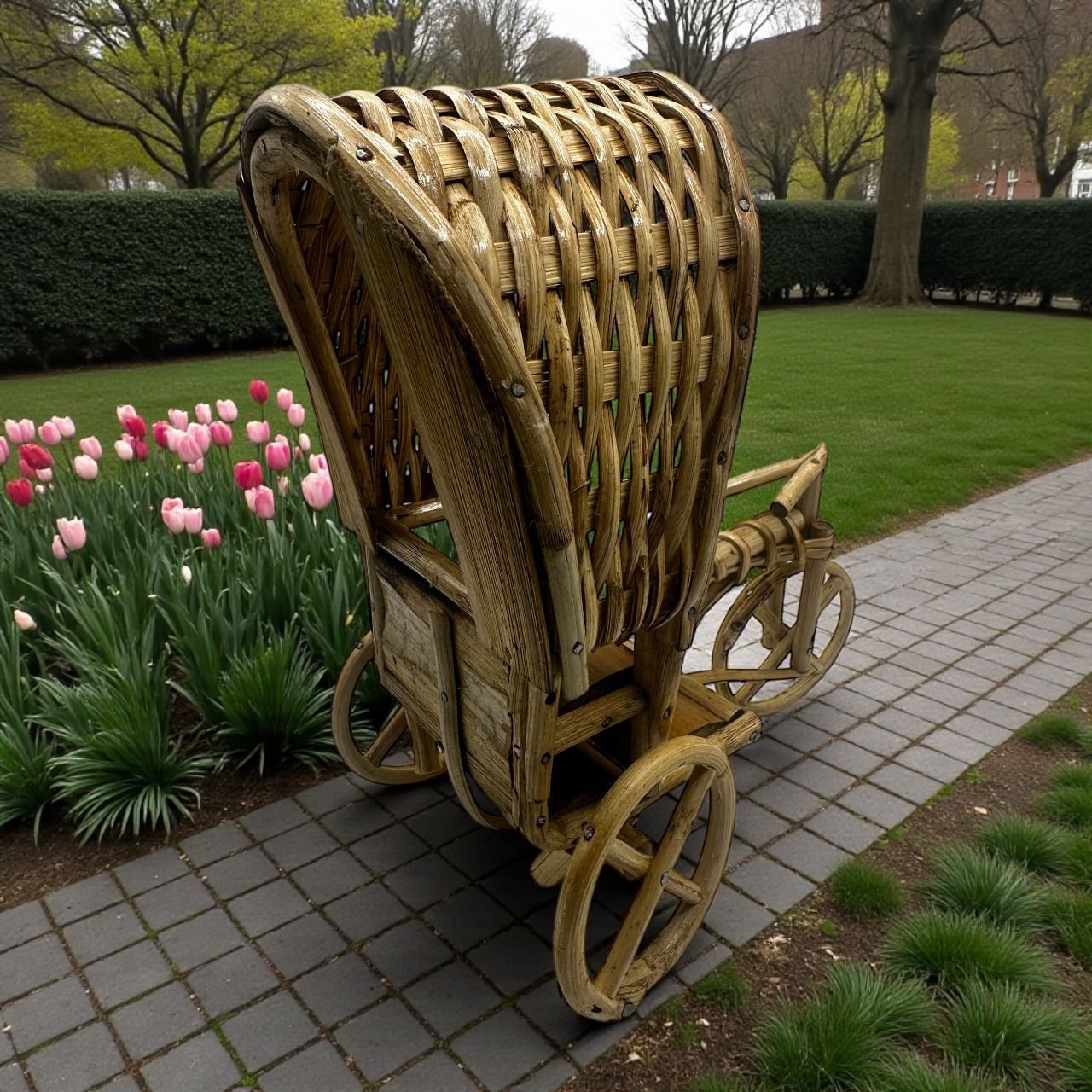 Rickshaw || Vintage Rickshaw made with 100% cane - Image 2