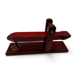 Dheki || Wooden  Dheki Red 9x2.5x4 Inch