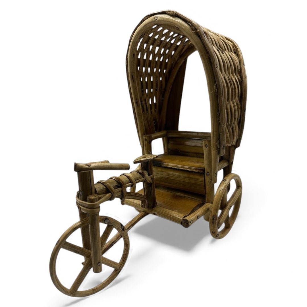 Rickshaw || Vintage Rickshaw made with 100% cane - Image 3